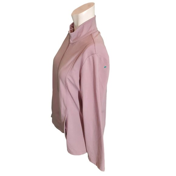 Women's Soft Lavender Jersey Activwear Loungewear Jacket sz M - Picture 2 of 4